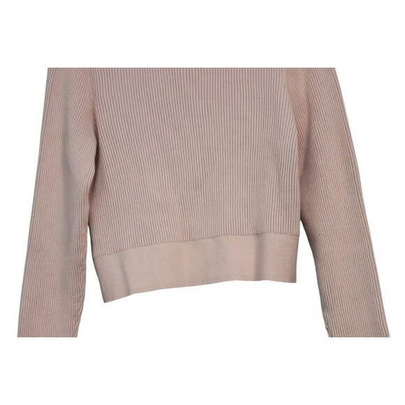 NWT J Crew Cropped Cardigan Sweater Large Ribbed Knit Low Cut Scoop Neck Preppy - Picture 9 of 11